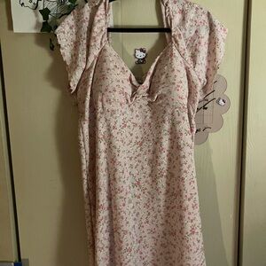 No Boundaries Pink and Green Long Sleeve Dress